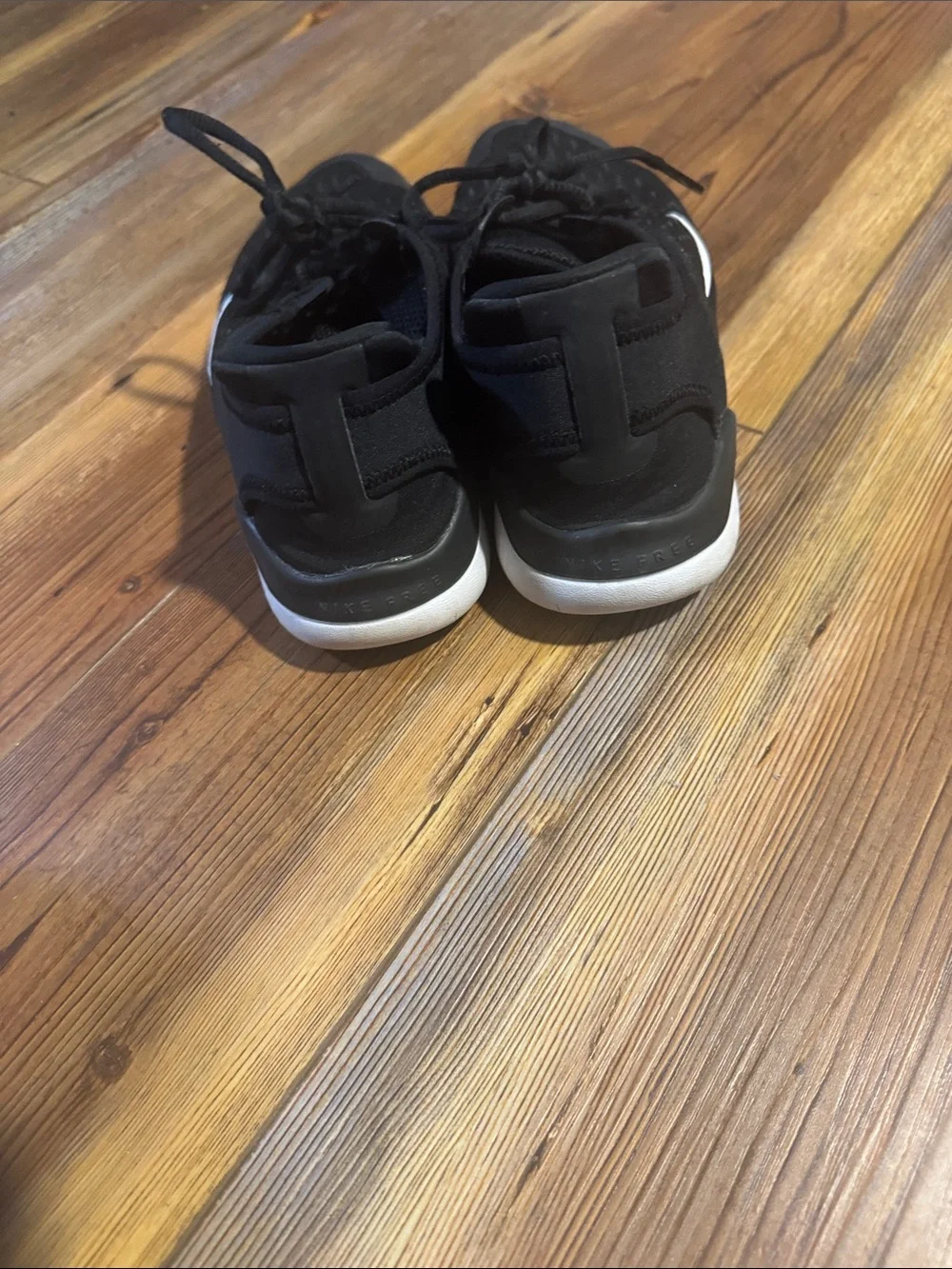 Nike Black and White Running Shoes